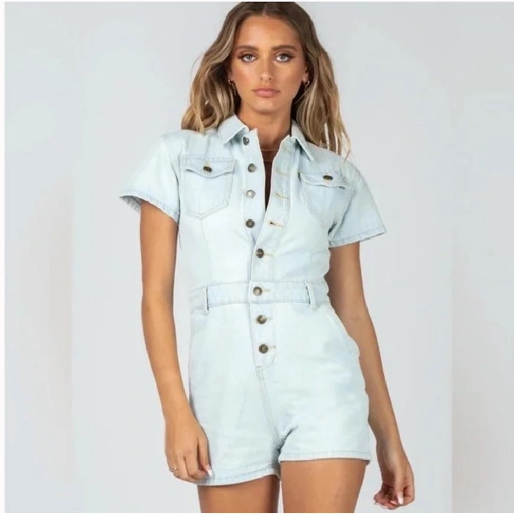 Lioness DENIM Romper Princess Polly
